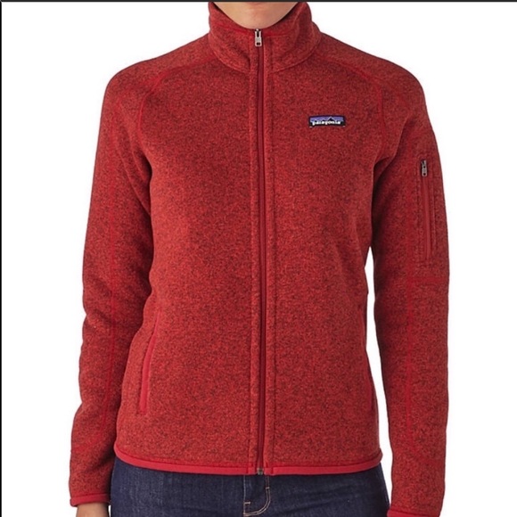 Patagonia Red zip up fleece jacket - Picture 1 of 2